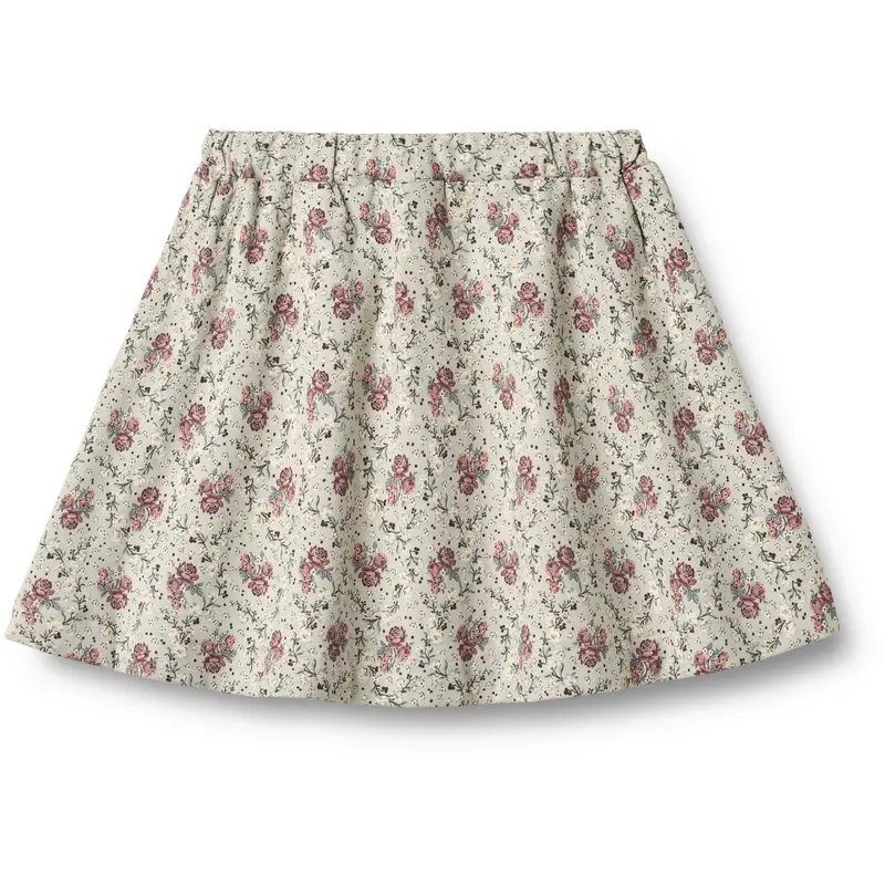 Wheat Slightly Green Flowers Sweat Skirt Manuella 2