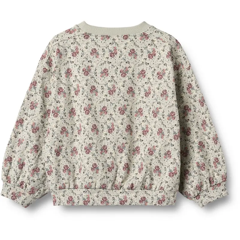 Wheat Slightly Green Flowers Sweatshirt L/S Lia 2