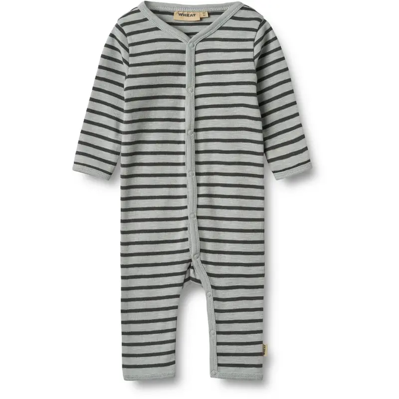 Wheat Soft Blue Stripe Jumpsuit L/S Dusty 1