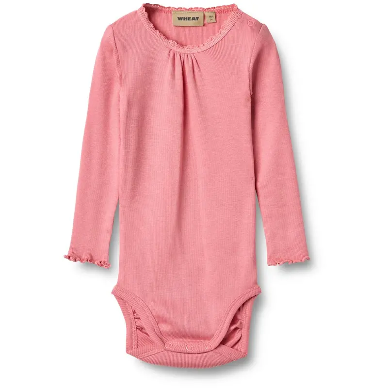 Wheat Soft Pink Rib Body L/S Lotta 1