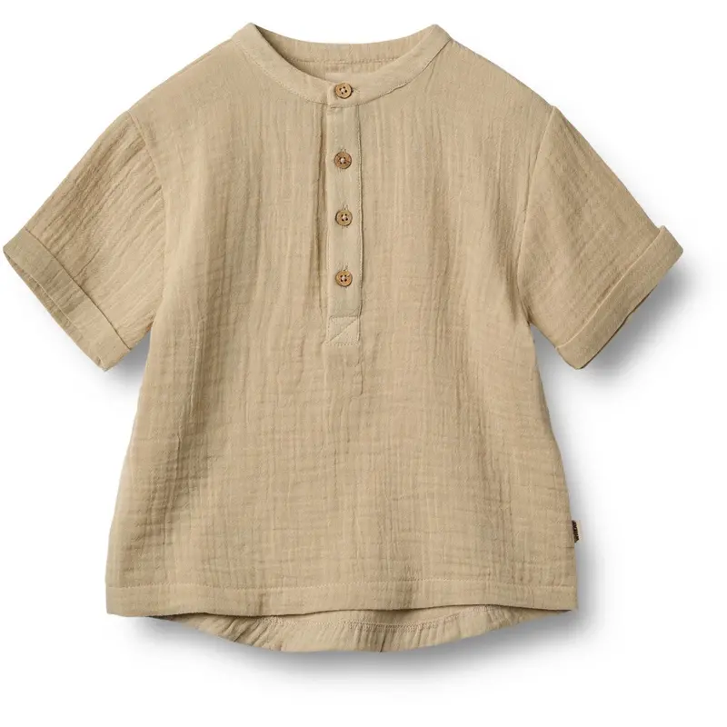 Wheat Soft Sand Shirt S/S Svend 1