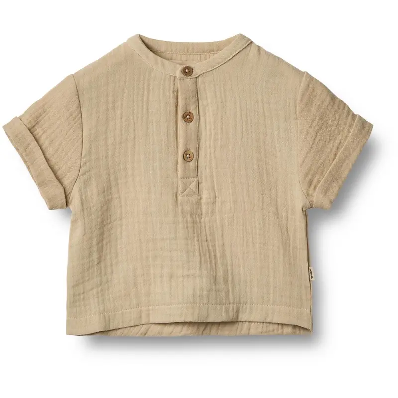 Wheat Soft Sand Shirt S/S Svend 1