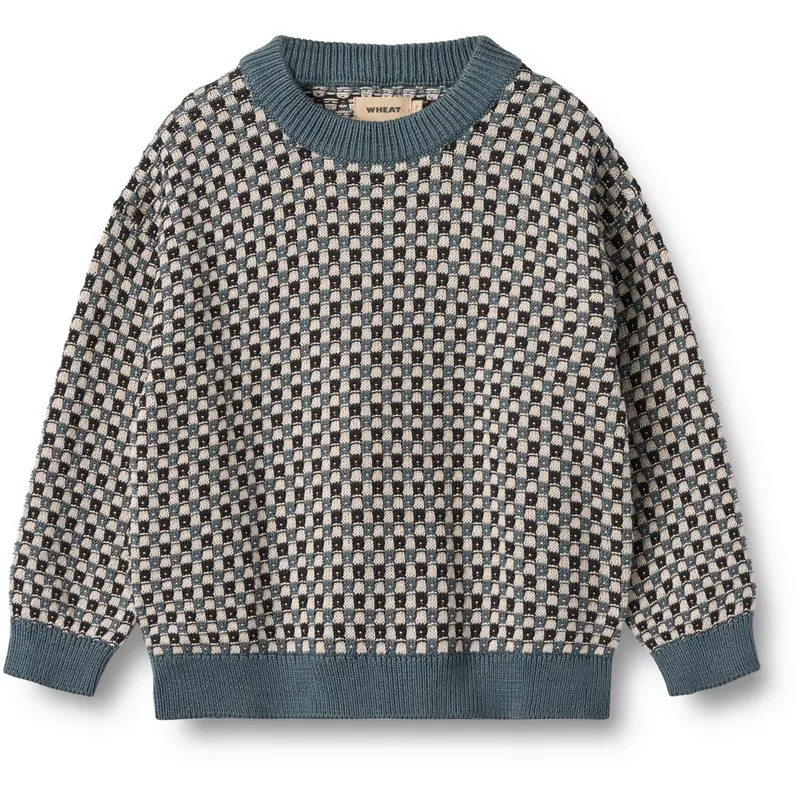 Wheat Stormy Weather Jaquard Pullover Flores 1