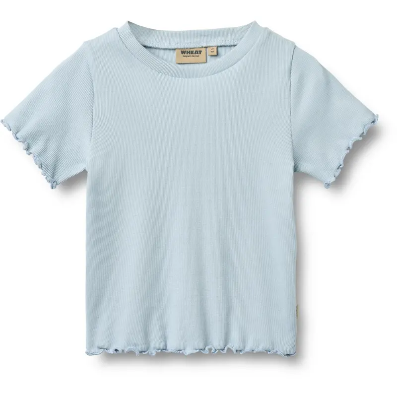 Wheat Summer Sky Rib T-Shirt S/S Alicia 1