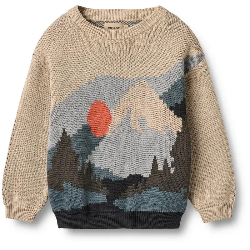 Wheat Warm Sand Jaquard Pullover William 1