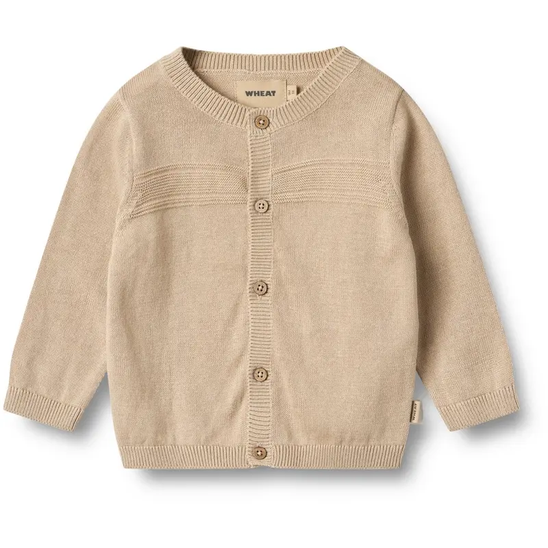Wheat Warm Sand Knit Cardigan Sofus 1