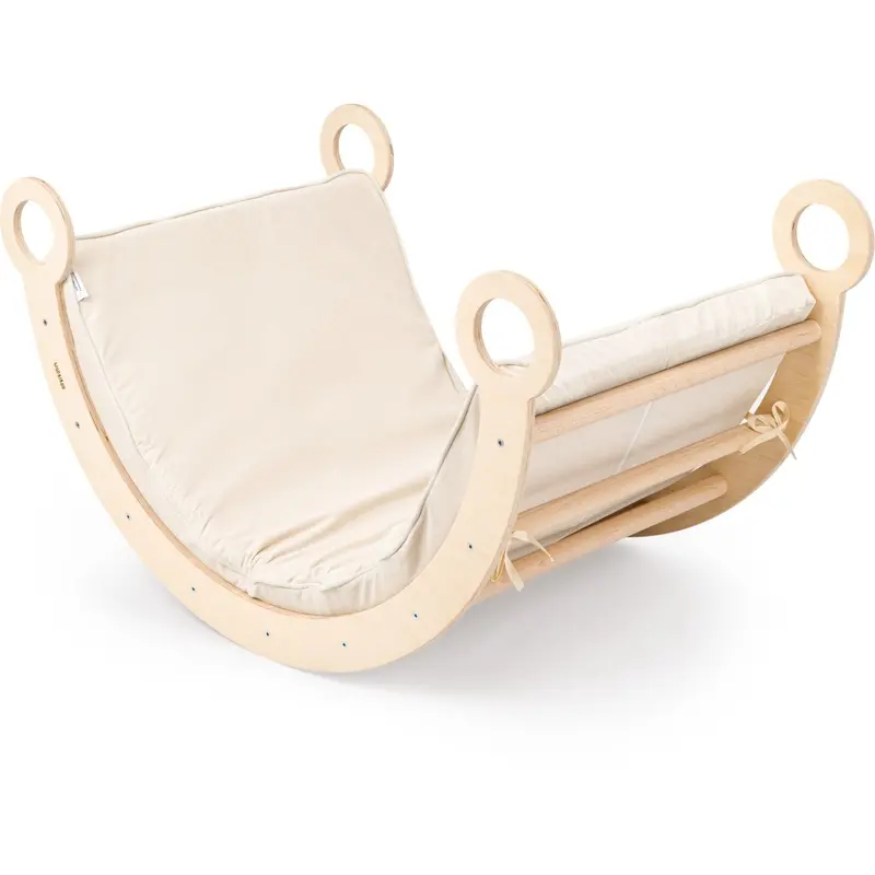 Woobiboo Natural Montessori Rocker With Beige Mattress L 1