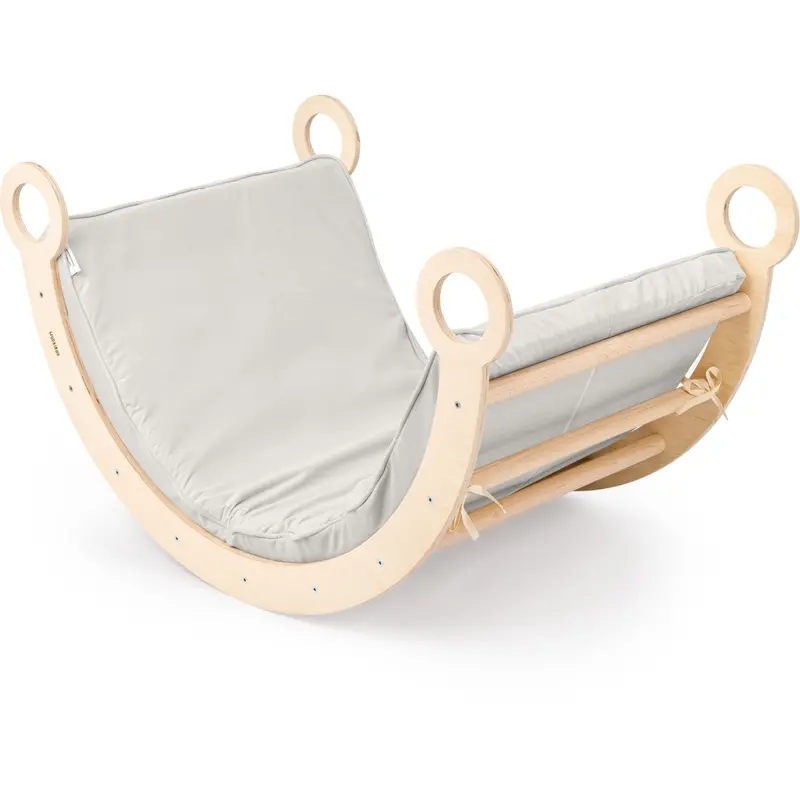 Woobiboo Natural Montessori Rocker With Gray Mattress L 1