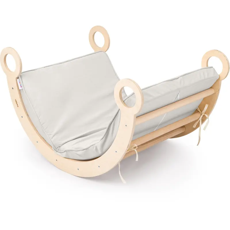 Woobiboo Natural Montessori Rocker With Gray Mattress M 1