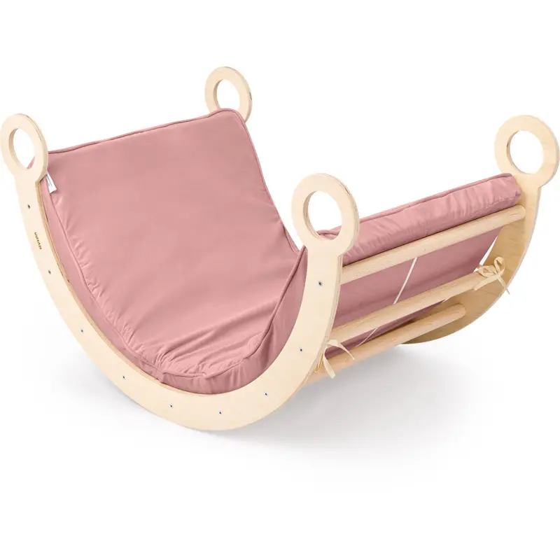 Woobiboo Natural Montessori Rocker With Pink Mattress L 1