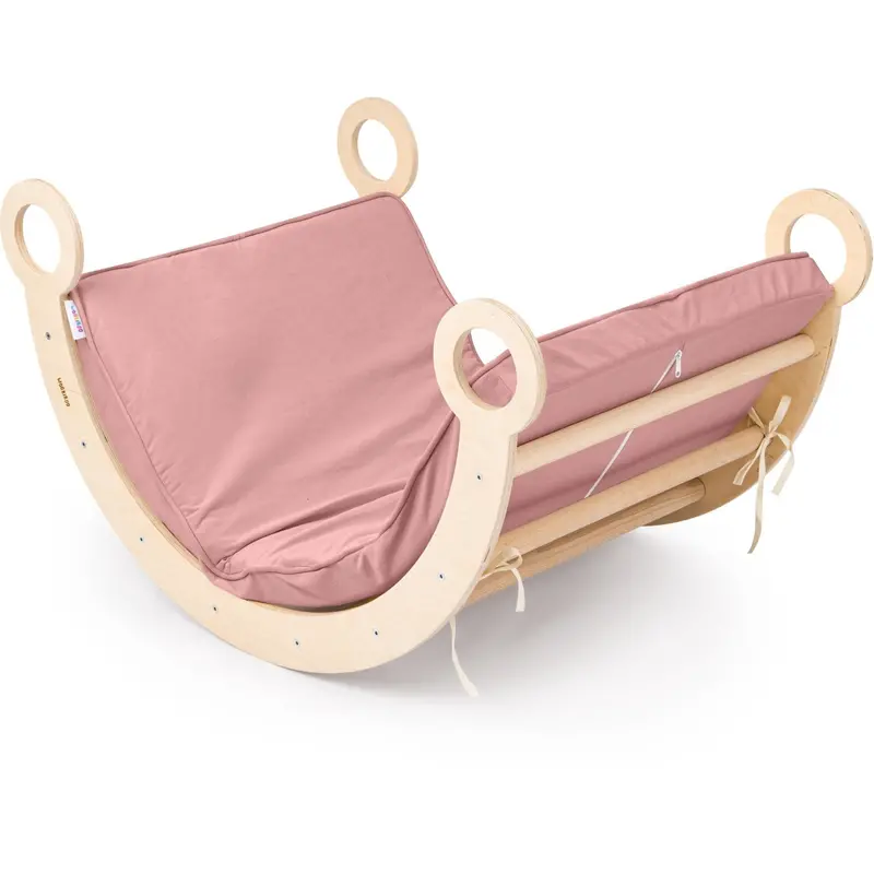 Woobiboo Natural Montessori Rocker With Pink Mattress M 1