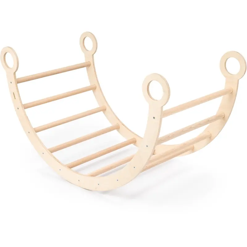 Woobiboo Natural Montessori Wooden Rocker Xl 1