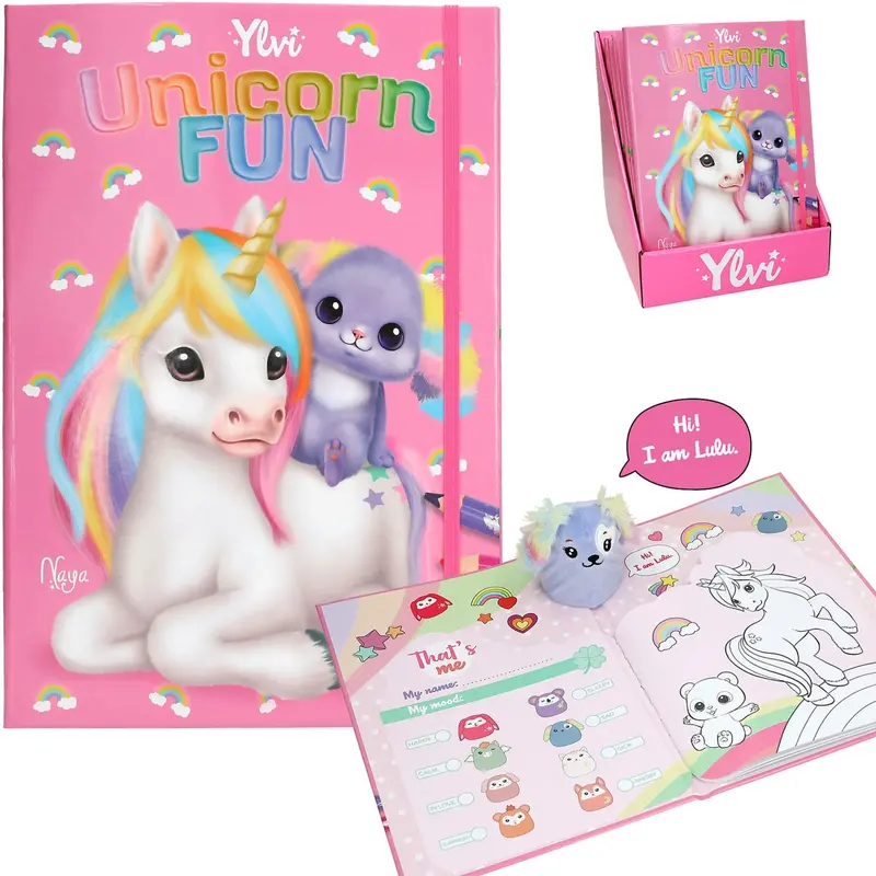 Ylvi Unicorn Fun Colouring Book 1