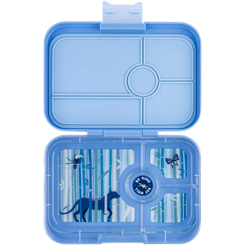 Yumbox Hazy Blue / Panther Tray Leakproof Tapas Xl 4 Bento Lunch Box 1