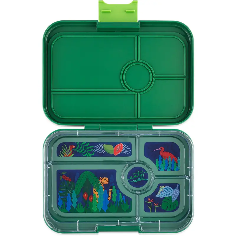 Yumbox Palm Green / Jungle Tray Leakproof Tapas Xl 5 Bento Lunch Box 1