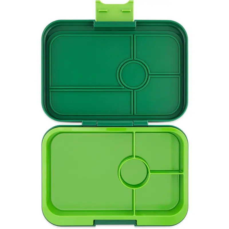 Yumbox Palm Green / Solid Lime Tray Leakproof Tapas Xl 4 Bento Lunch Box 1