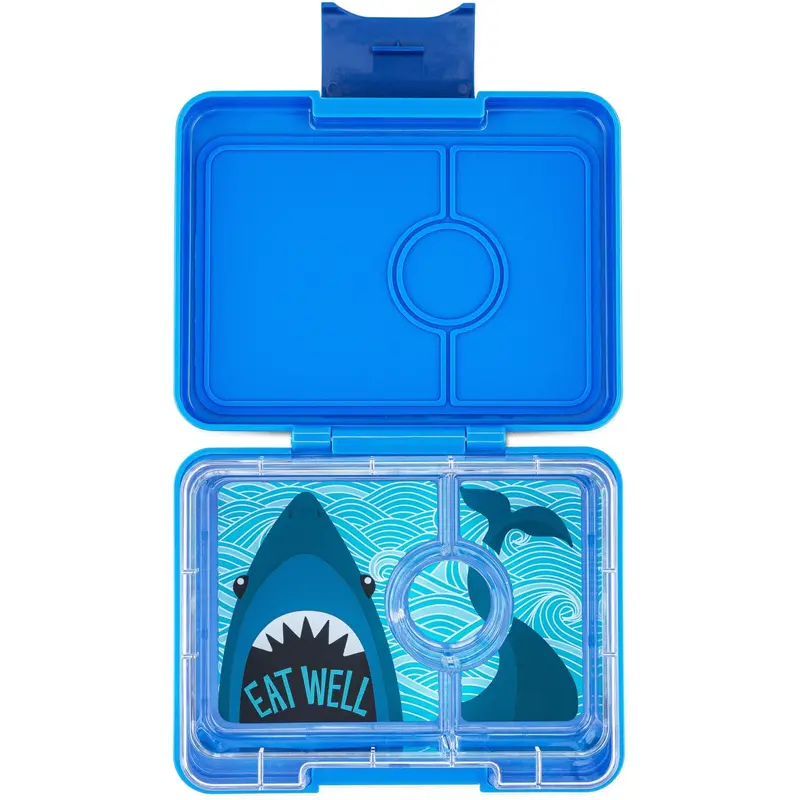 Yumbox Surf Blue / Shark Tray Snack Size Bento Lunch Box 1