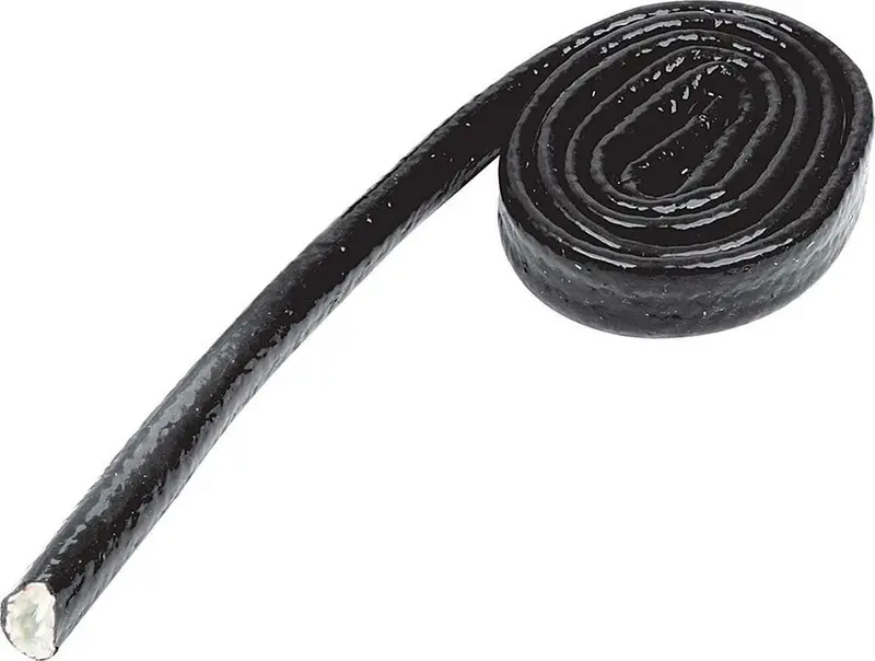 Allstar 34290 Heat Sleeve – 1/4" Id X 3 Ft Black Fiberglass Insulation For Exhaust & Fuel Lines 1