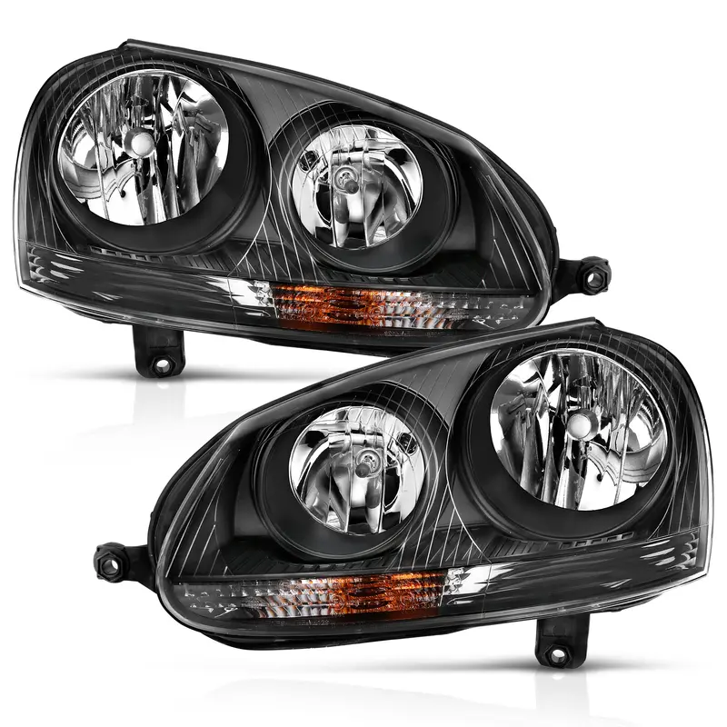 Anzo Usa 121542 Crystal Clear Headlight Assembly – Halogen Pair With Black Housing 1