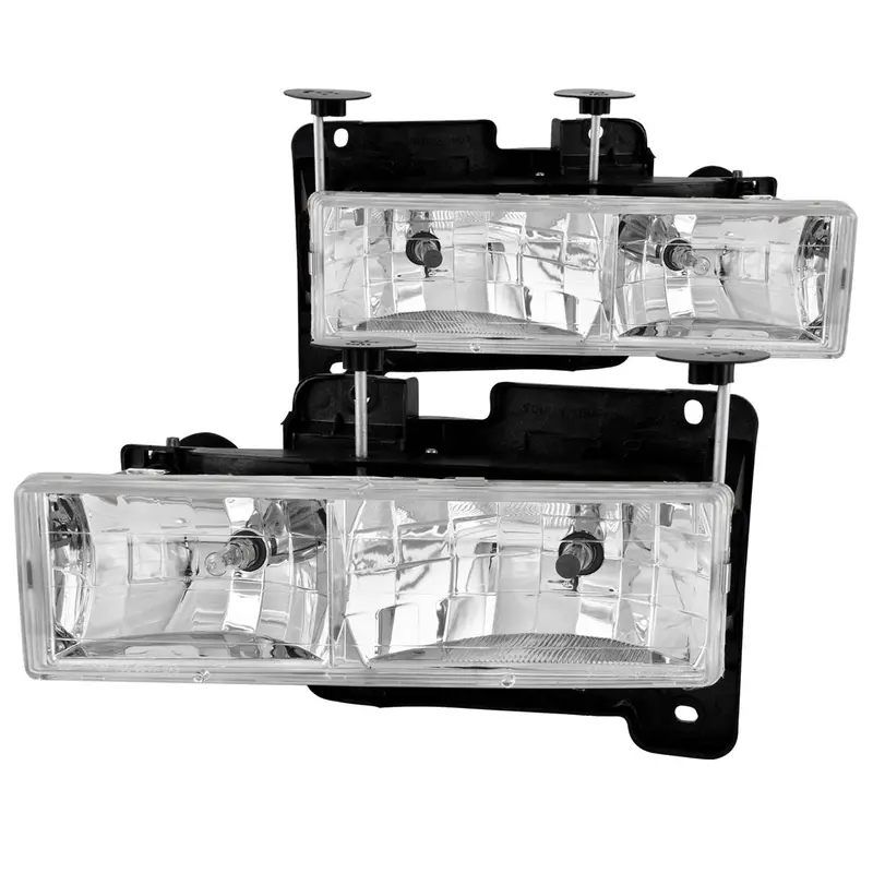 Anzo Usa Crystal Headlight Assembly – Clear Lens, Chrome Housing, Includes Bulbs, Model 111004 1