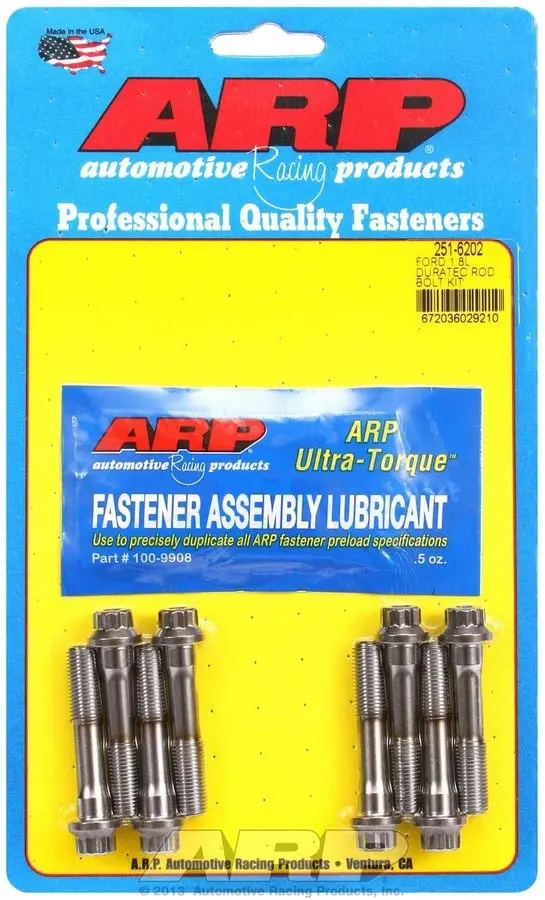 Arp 251-6202 High-Strength Rod Bolt Kit For Ford 1.8L Duratec Engines 1