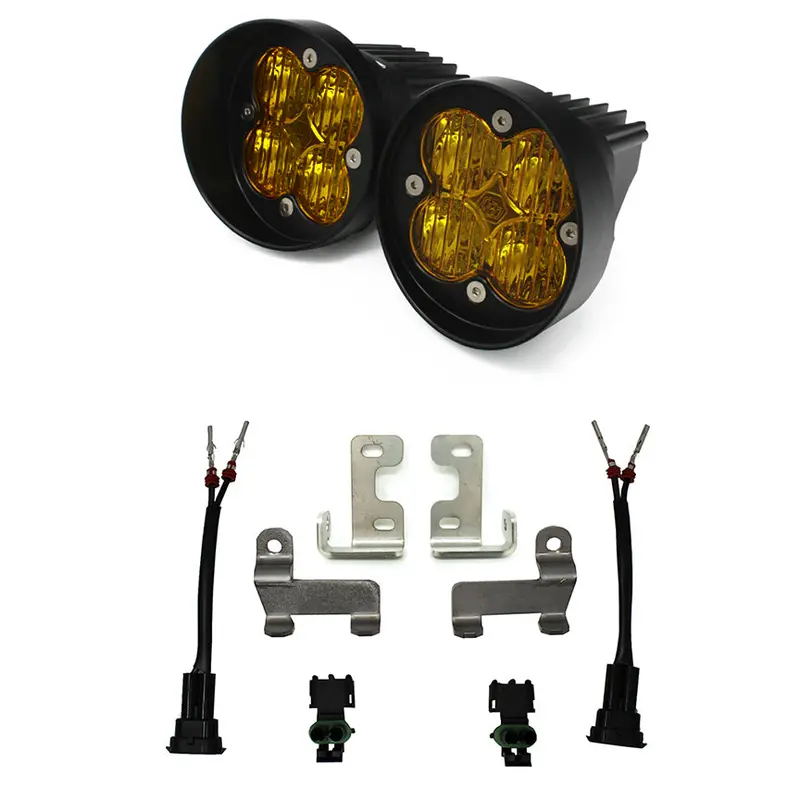 Baja Designs Squadron Sae Amber Fog Light Kit – Compatible With Tacoma, Tundra & 4Runner (Model 447714) 1