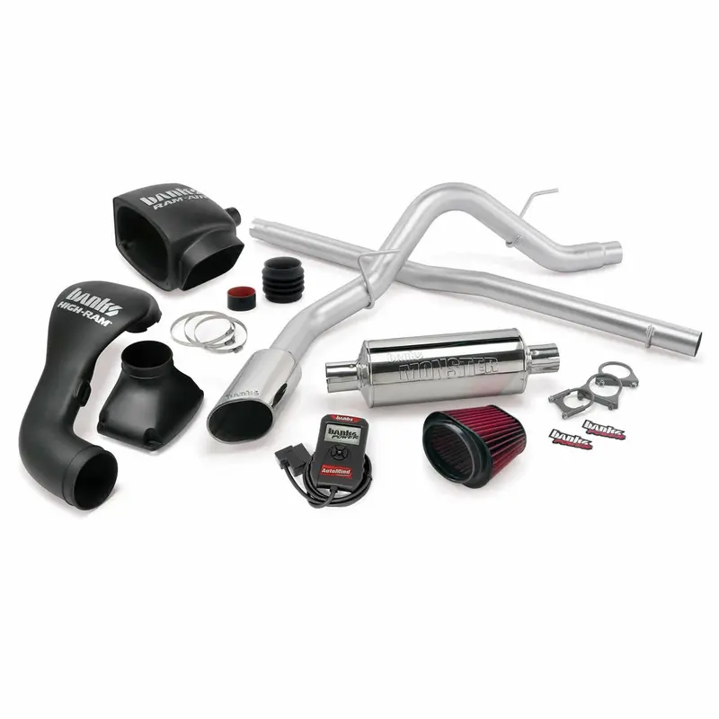 Banks Power 48485 Stinger Exhaust System – Single Exit With Stainless-Steel Chrome Tip For 2004–2008 Ford F-150 5.4L 1