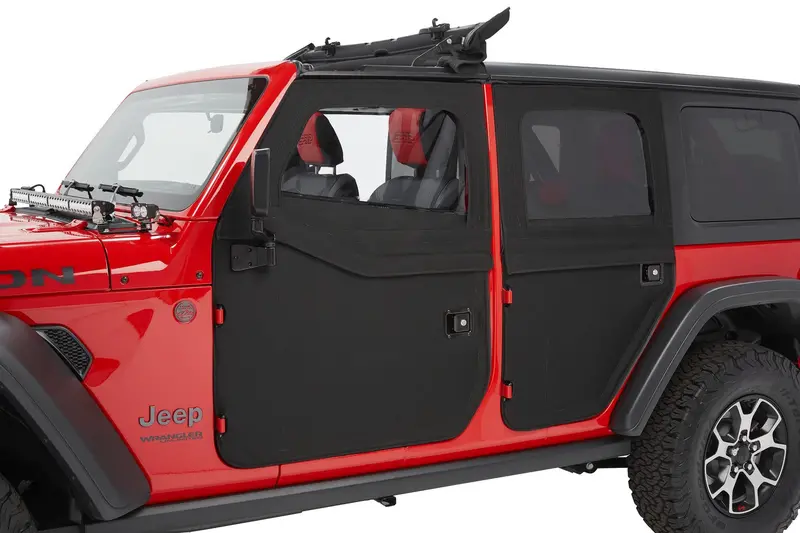 Bestop 51750-35 Full Fabric Front Doors – Compatible With 2018–2022 Jeep Wrangler Jl & Gladiator 1