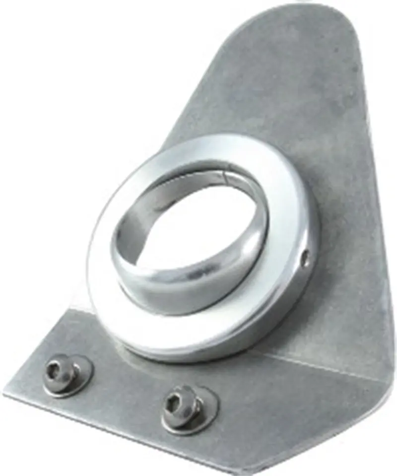 Borgeson 909012 Steering Column Floor Mount; 55-57 Chevy; 2In. Column; Polished Aluminum 1