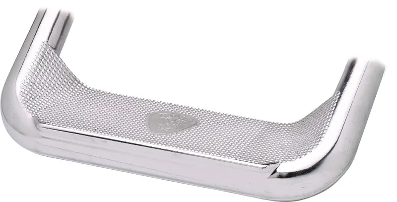 Carr Super Hoop Xm3 Side Steps – Polished Pair With Assist Grip Design 1