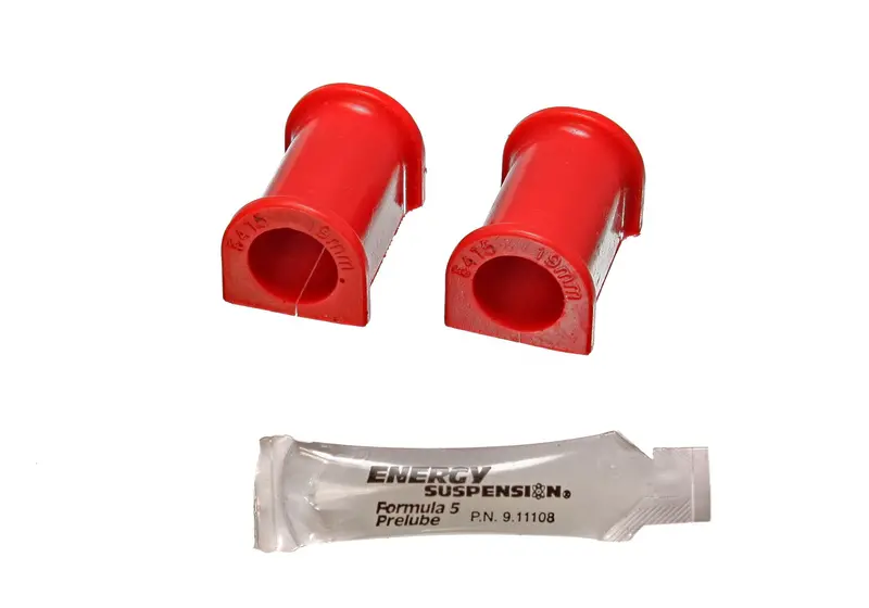 Energy Suspension Red Sway Bar Bushings – Front 19Mm Bar, Performance Polyurethane (5.5130R) 1