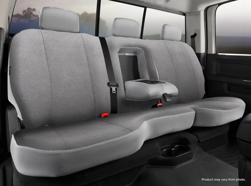 Fia Trs42-53 Gray Solid Fabric Seat Covers For Jeep Wrangler 1