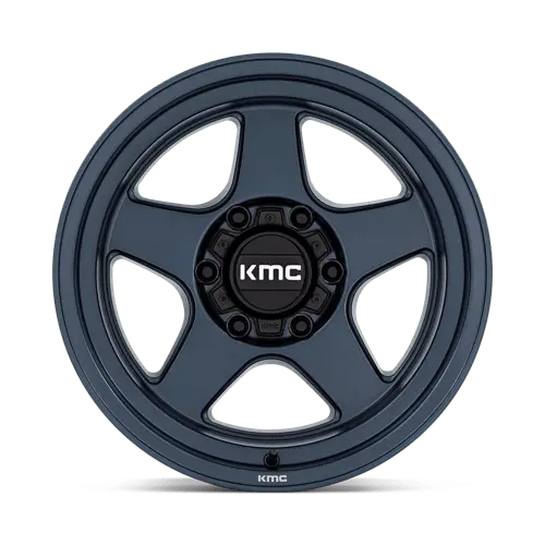 Kmc Km728 Alloy Wheel – 17X8.5 Inches, 6X4.5 Bolt Pattern, Matte Blue Finish (Km728Lx17856418) 1