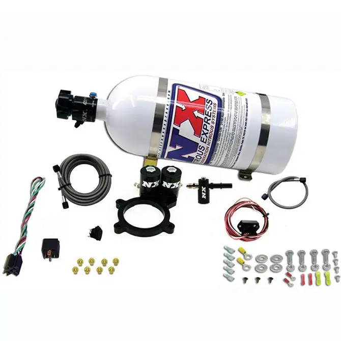 Nitrous Express 20936-10 Gm 5.3L Truck Nitrous Plate System – 50–250 Hp, Includes 10 Lb Bottle 1