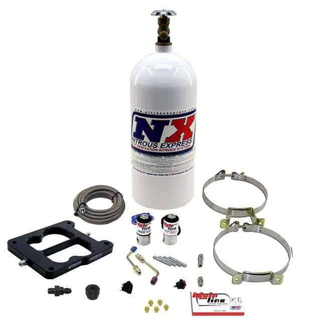 Nitrous Express Q-Jet Mainline Nitrous System – Includes 10Lb Bottle, Model Ml1002 1