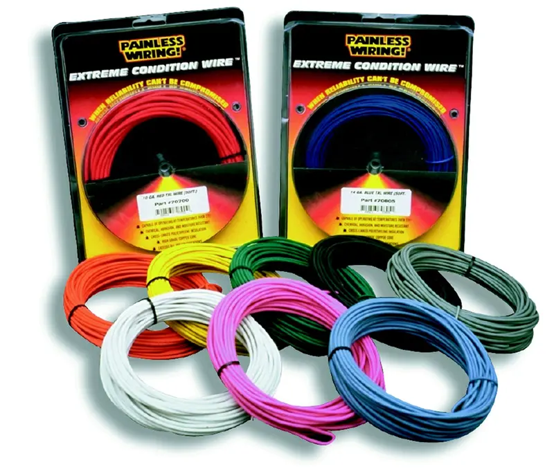 Painless Wiring 70805 14 Gauge Txl Wire; 50 Ft.; Blue; 1