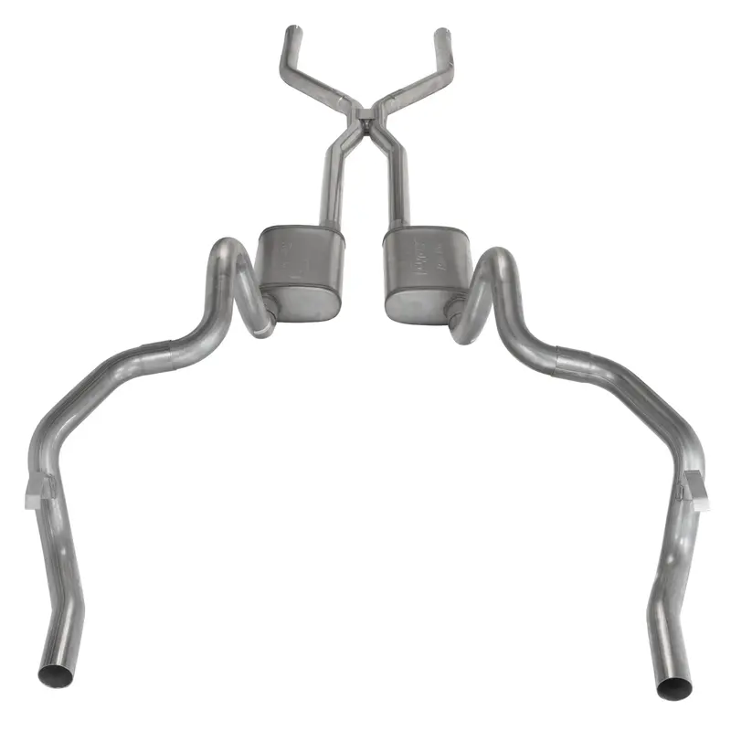 Pypes Sgf41 Crossmember-Back Exhaust System – F-Body (1970–1974), Dual Exit, 2.5-Inch Tubing 1