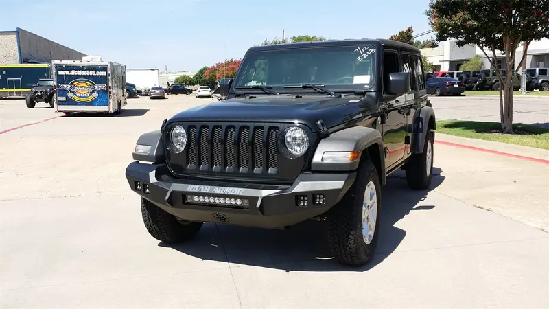 Road Armor 5184F0B Full-Width Steel Front Winch Bumper – Satin Black Finish 1