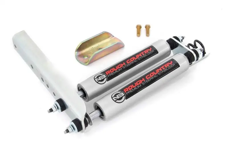 Rough Country 8733730 Dual Steering Stabilizer Kit – For 1983–1990 Ford Ranger Trucks 1