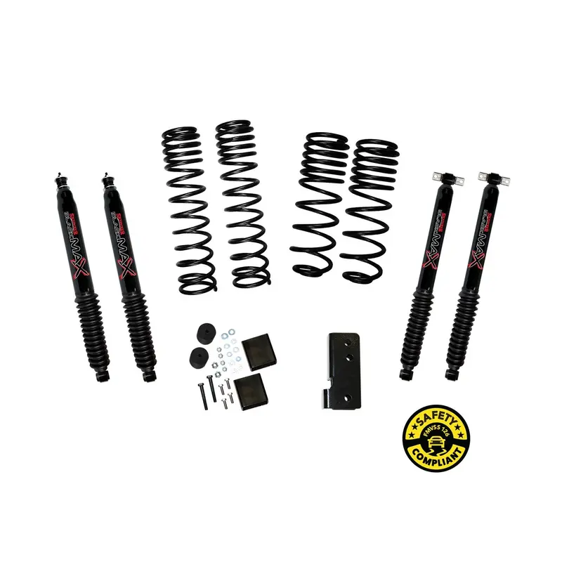 Skyjacker Jk20Bpblt Dual-Rate Lift Kit – 2–2.5 Inch Travel With Black Max Shocks For Jeep Jk 1