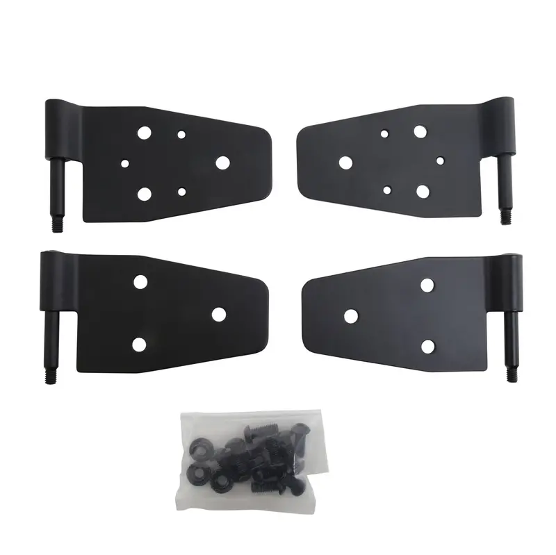 Smittybilt 7641 Heavy-Duty Door Hinges – Black Replacement Set For 1987–2006 Jeep Wrangler 1