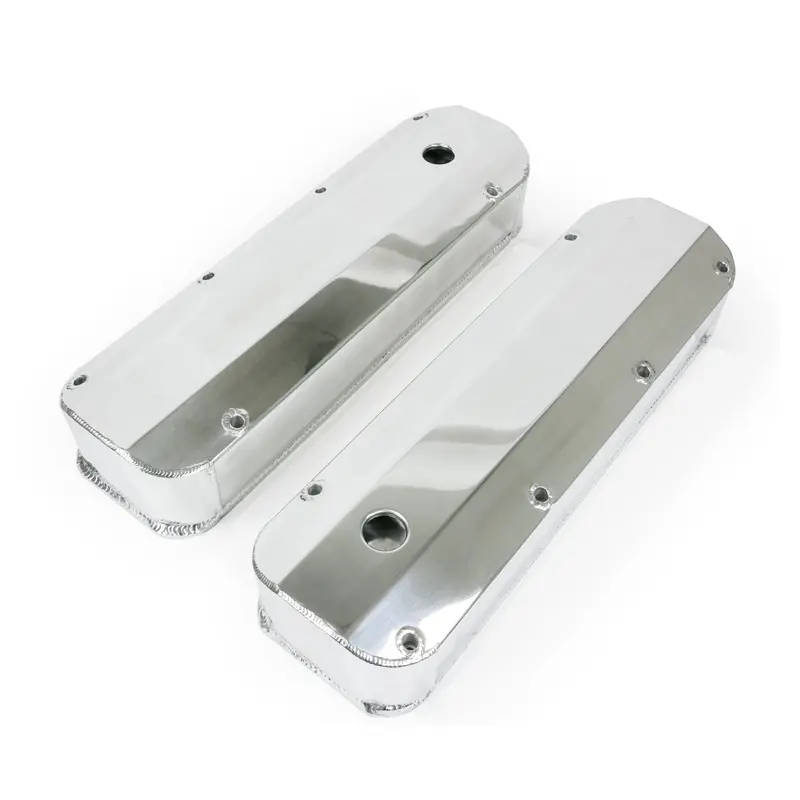 Top Street Performance Jm8094-7P Polished Aluminum Long-Bolt Valve Covers For Big Block Ford 1