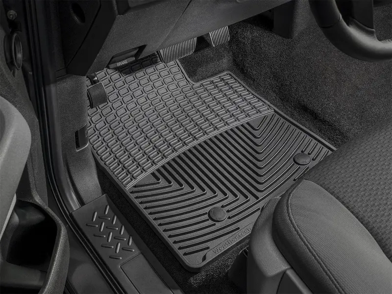 Weathertech W63 All-Weather Black Floor Mats – Front Row Protection 1